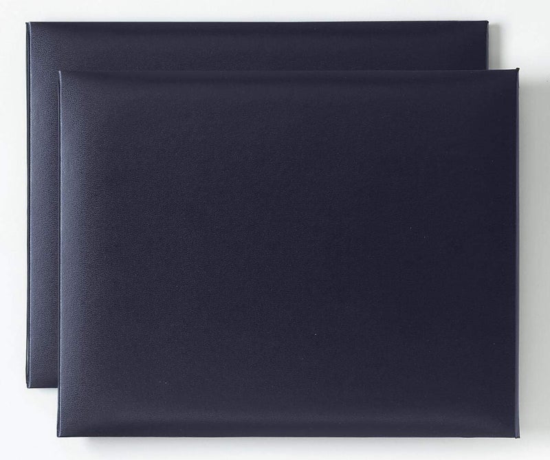 PaperDirect Blue Leatherette Holder, 9 Inches X 11 1/2 Inches, Certificate Cover for School, Work, Diplomas, Graduation & Awards, Certificate Holder